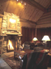 Cabin Fireplace